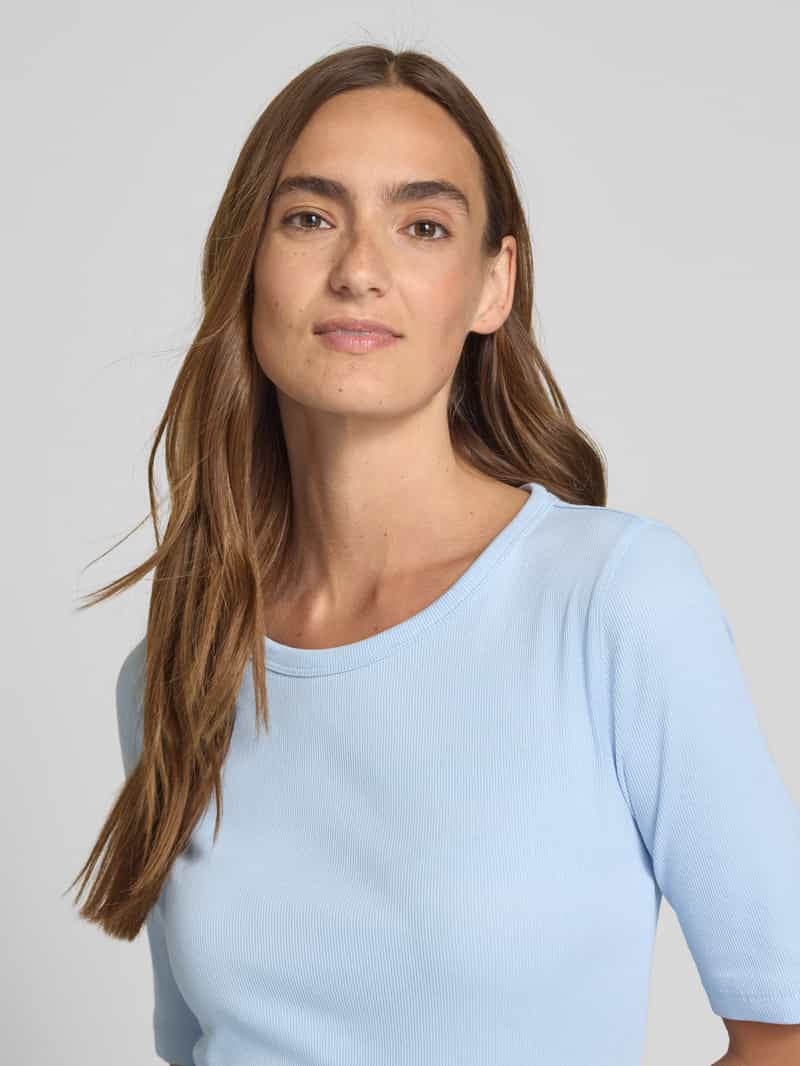 s.Oliver RED LABEL Slim fit T-shirt van katoenmix