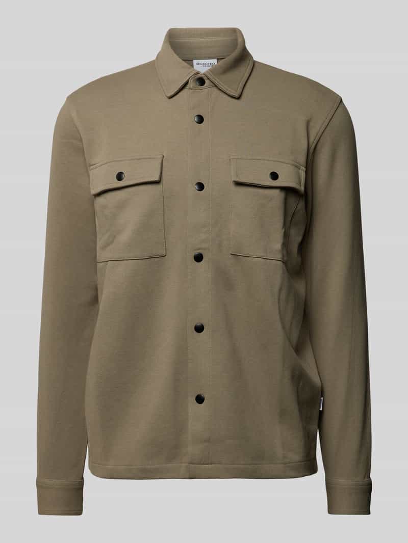 Selected Homme Overhemdjack met borstzakken