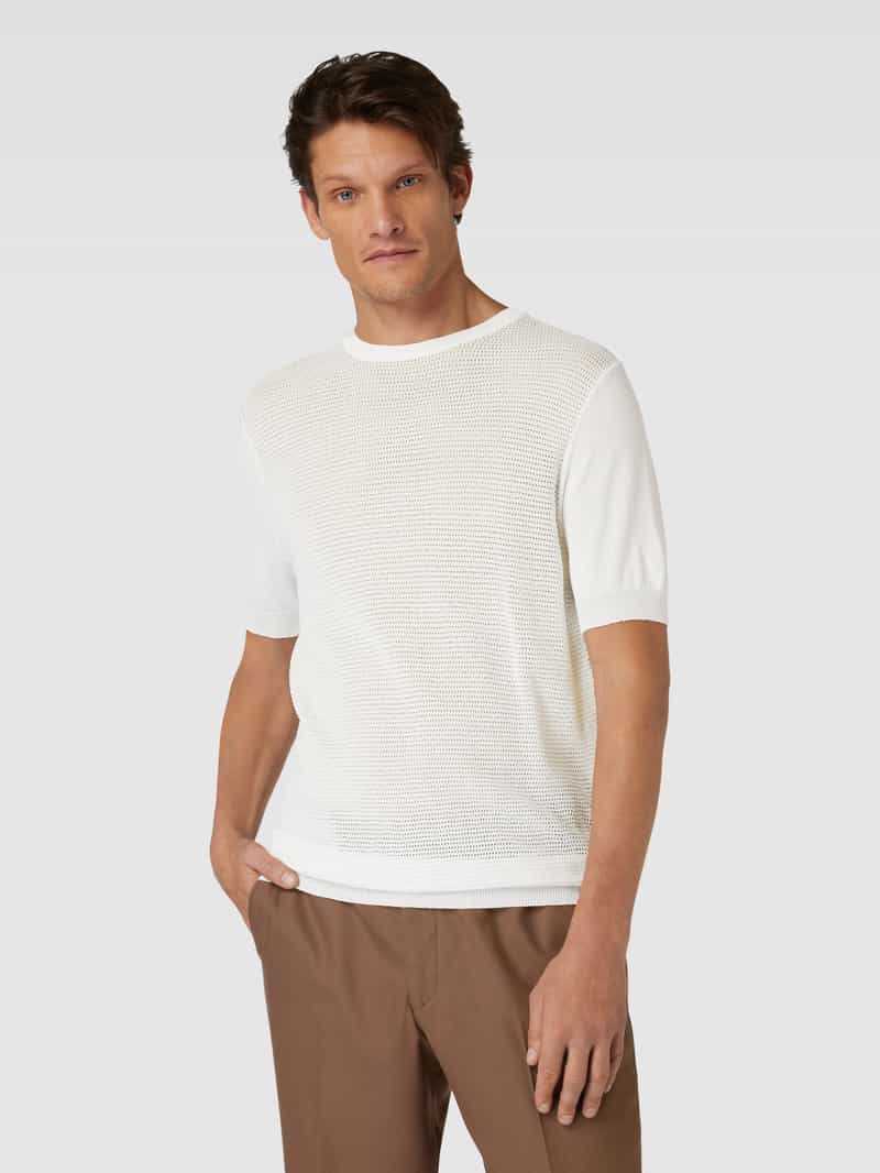 Regular fit T-shirt met structuurmotief Antony Morato