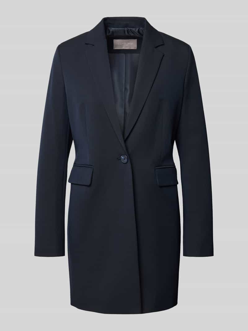 Regular fit longblazer met viscose