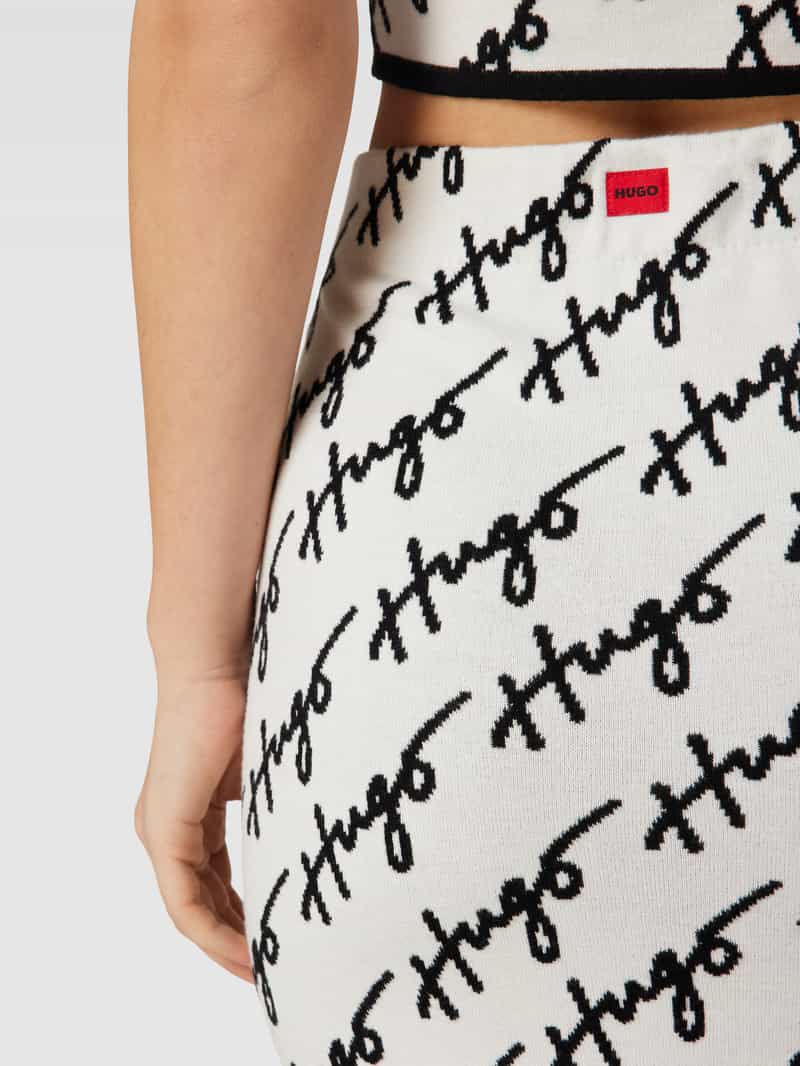 HUGO Midirok met all-over labelmotief model 'Sloquette'