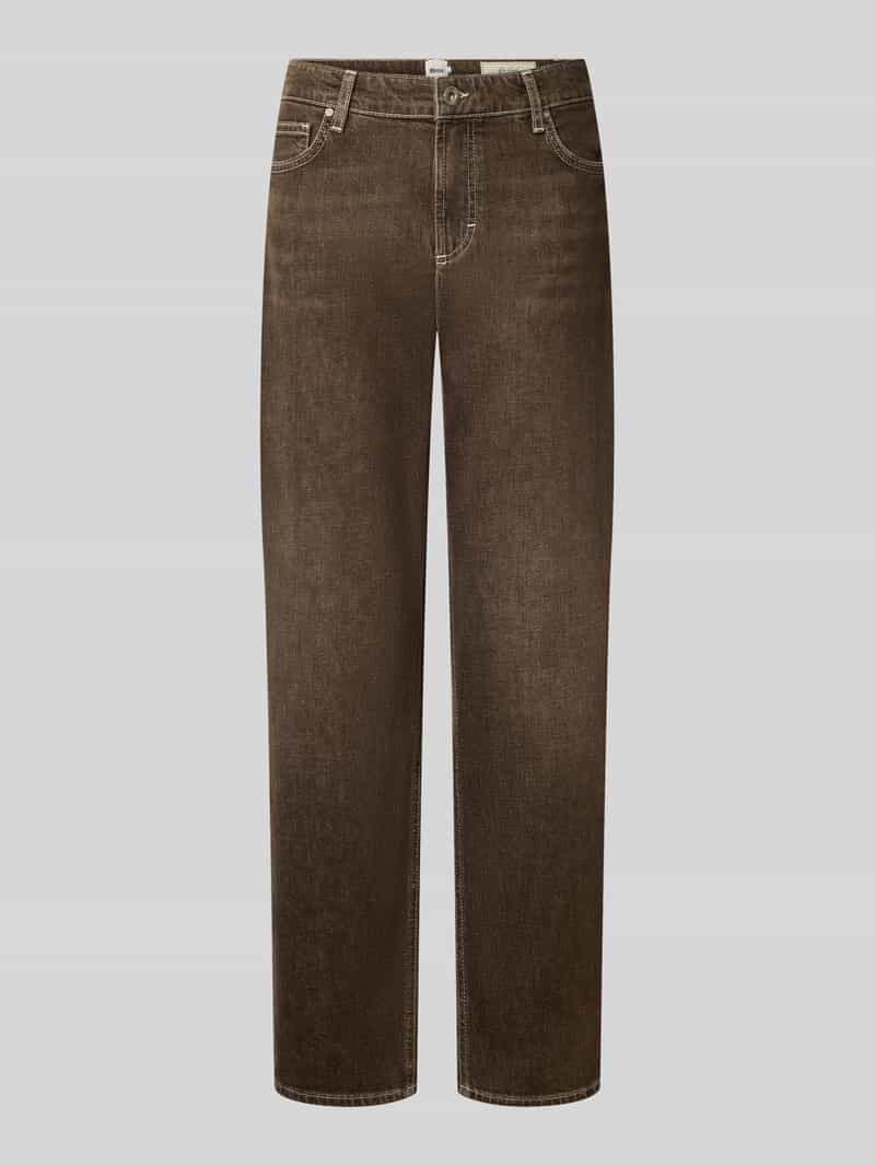 straight fit jeans van katoenmix model 'MADISON'
