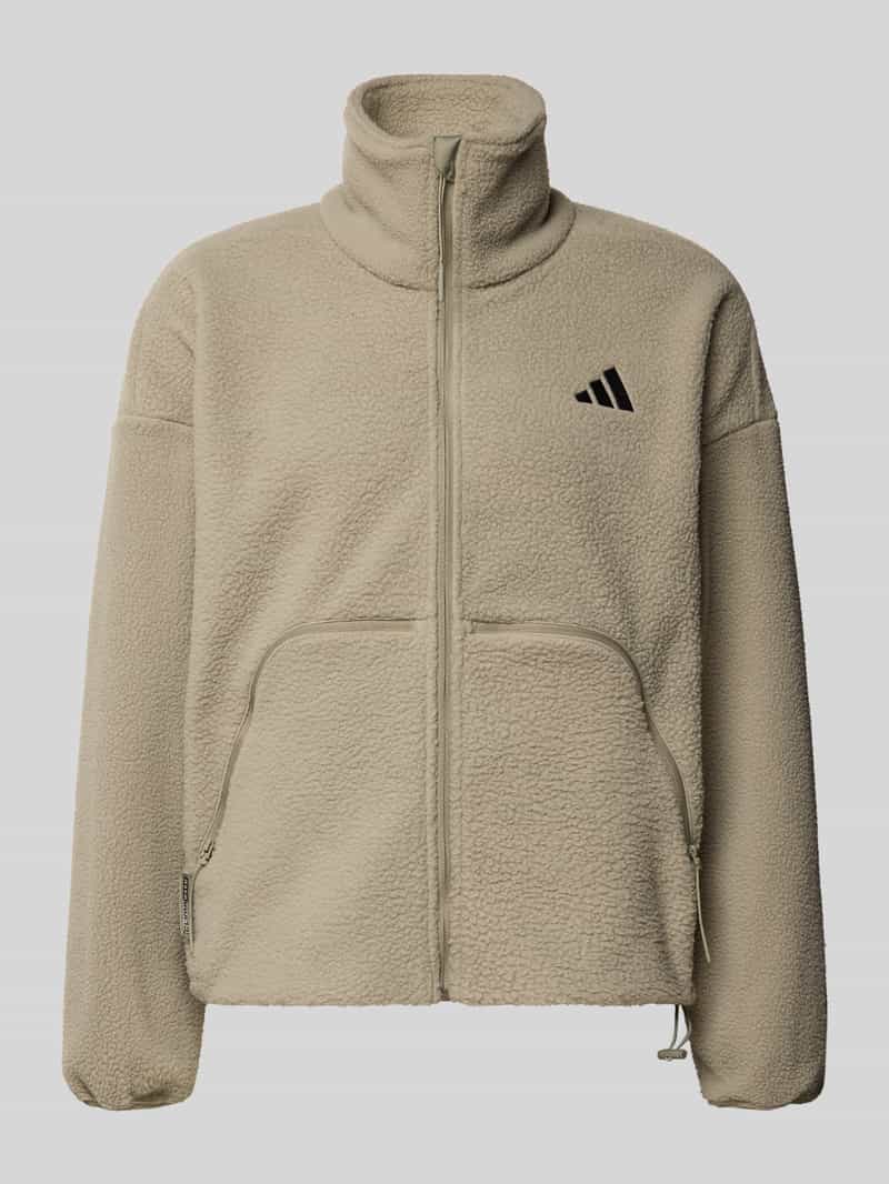 adidas Sportswear Fleecejack met labelstitching