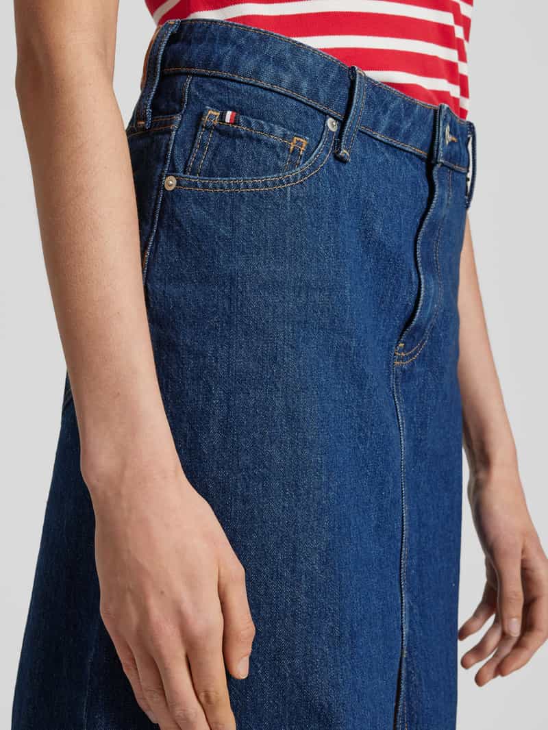Tommy Hilfiger Knielange jeansrok in 5-pocketmodel