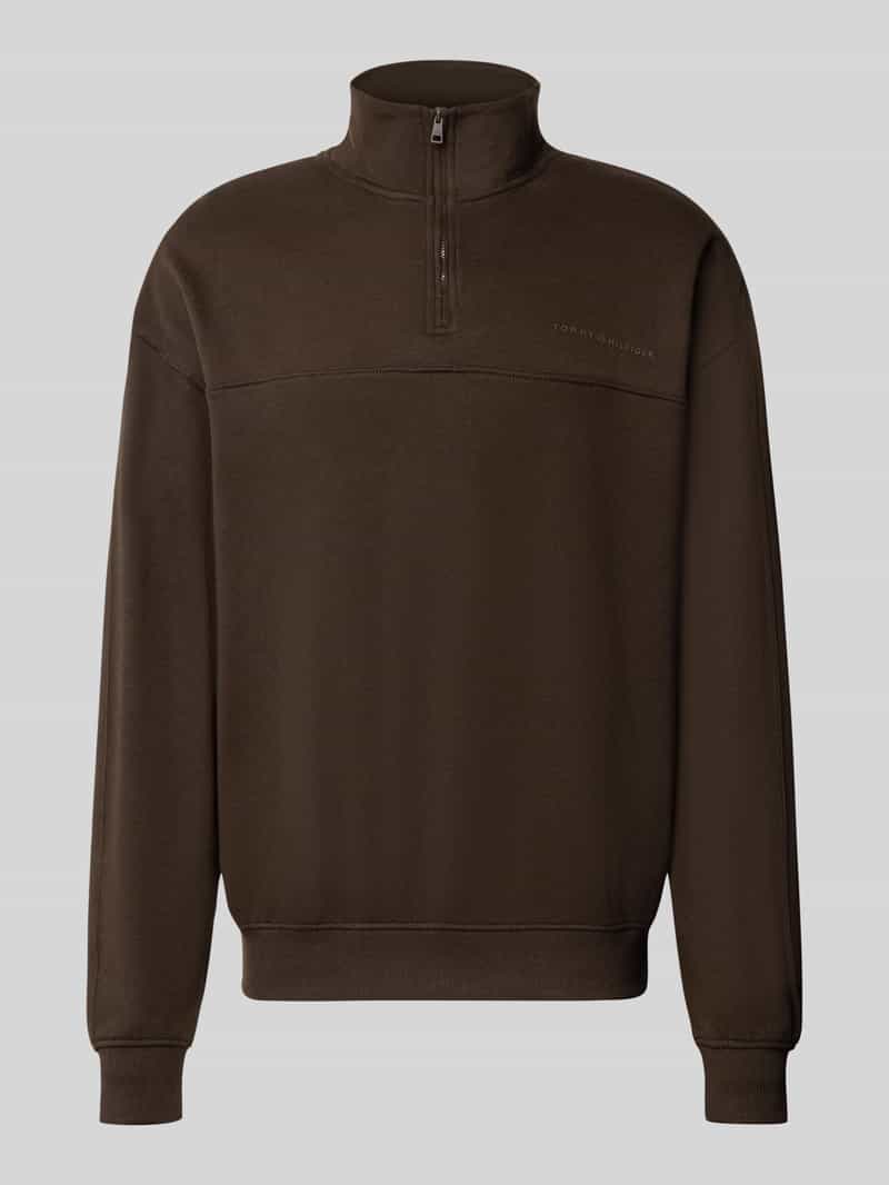 relaxed fit sweatshirt van mix van katoen en modal