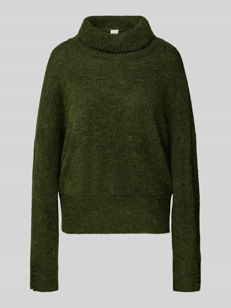 Ichi Regular fit gebreide pullover met alpaca model 'IHKAMARA'