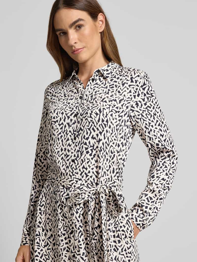 milano italy Midi-jurk met strikceintuur