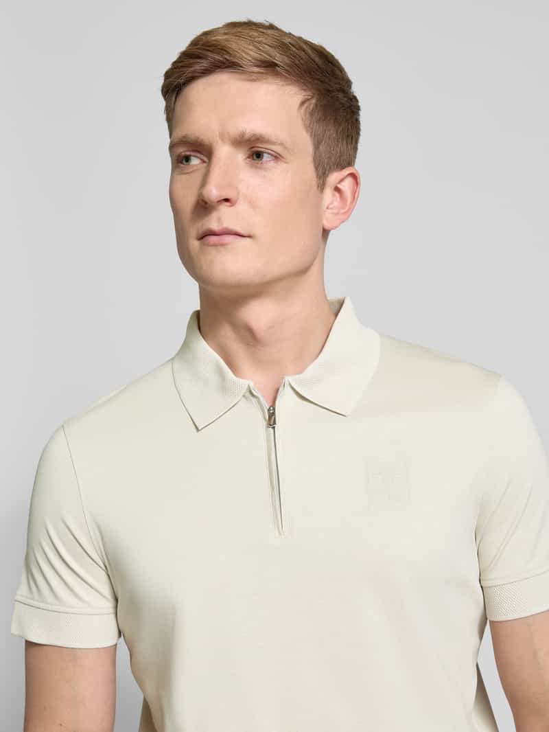 JOOP! Collection Poloshirt met korte ritssluiting model 'Brizio'