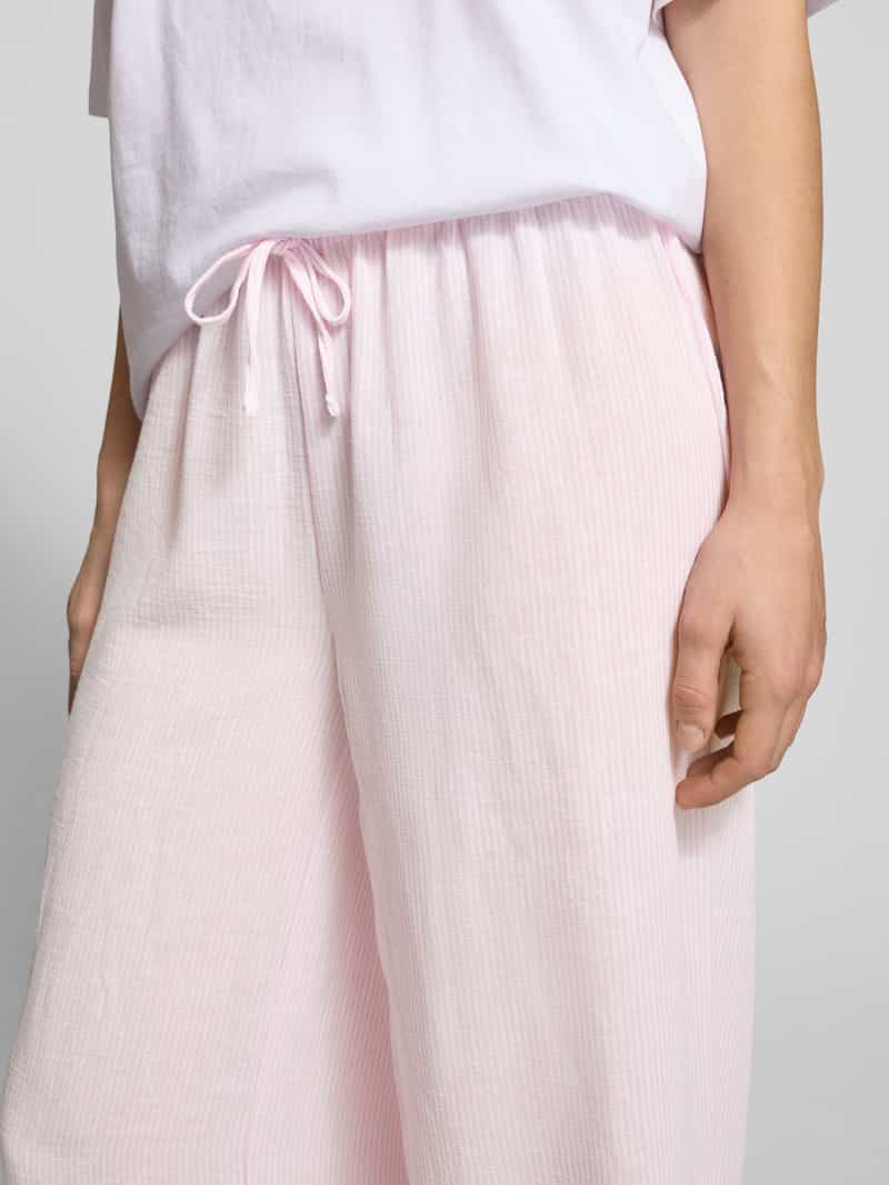 Review Wide leg pyjamabroek met tunnelkoord