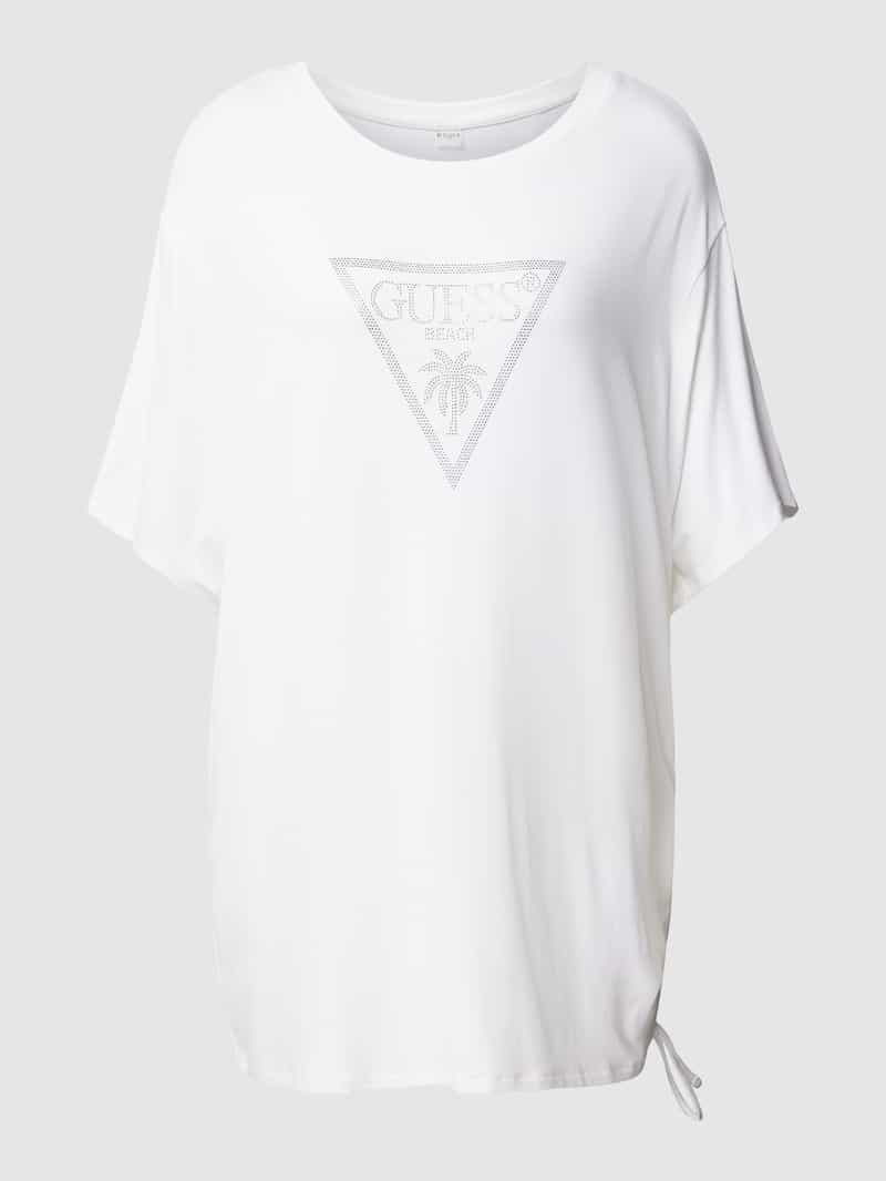 Guess T-shirt met labelprint model 'COULISSE'