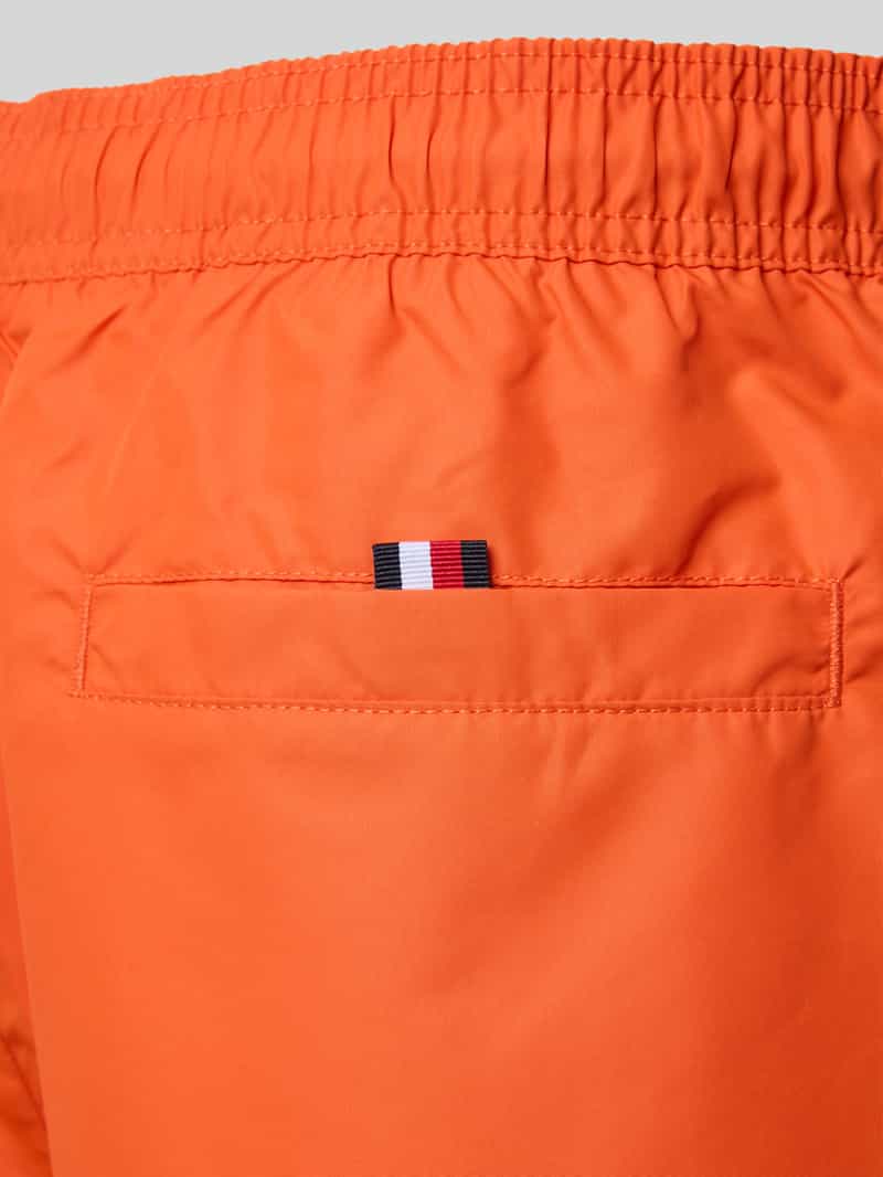Tommy Hilfiger Regular fit korte zwembroek met labelstitching