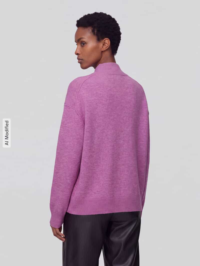 Marc O'Polo DENIM Regular fit col-pullover van scheerwolmix