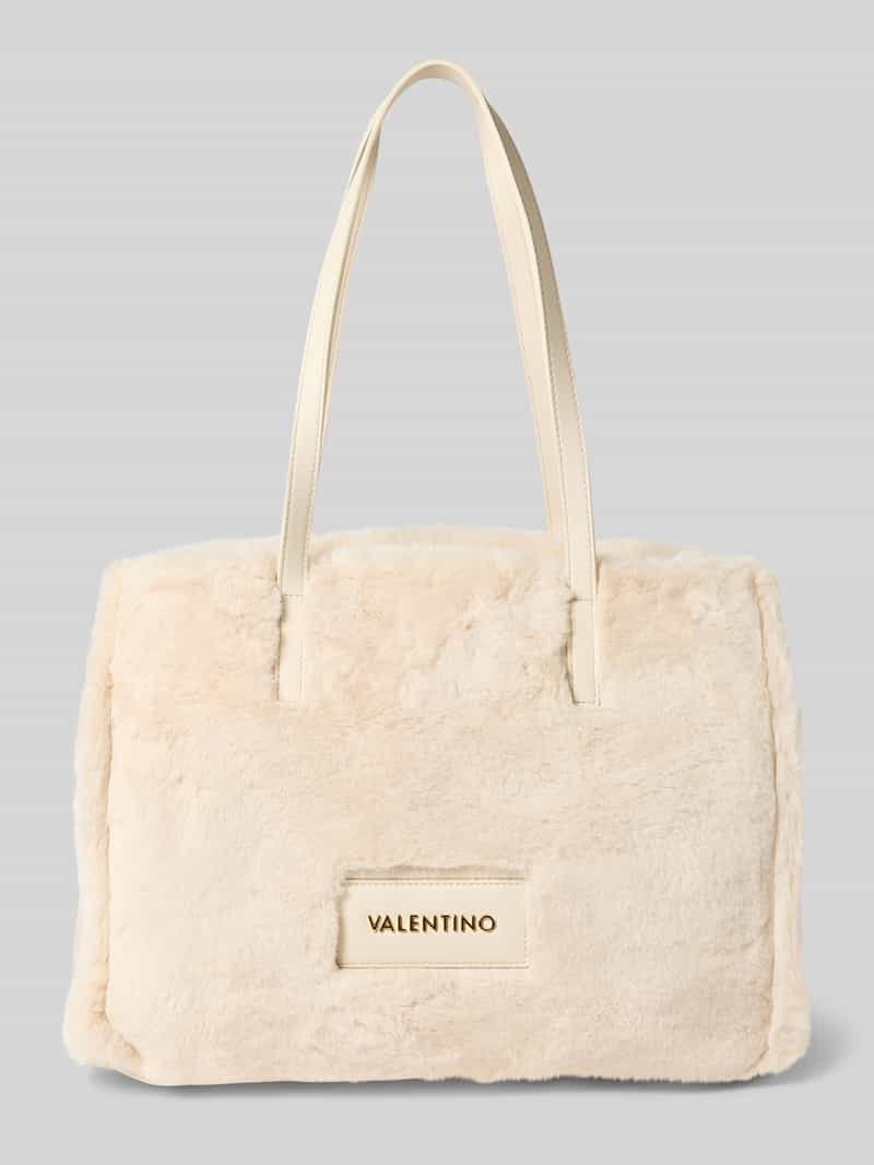 VALENTINO BAGS Shopper van imitatiebont met labeldetail, model 'SPECIAL FADIA'
