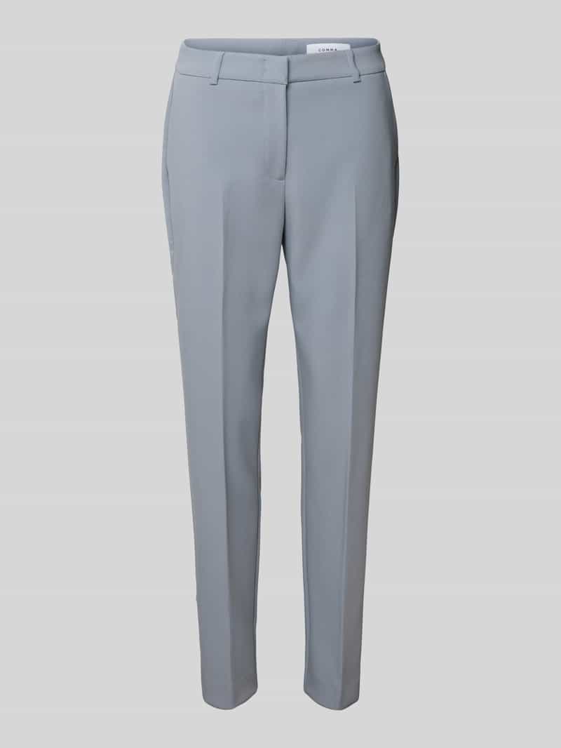 comma Slim fit pantalon met persplooien