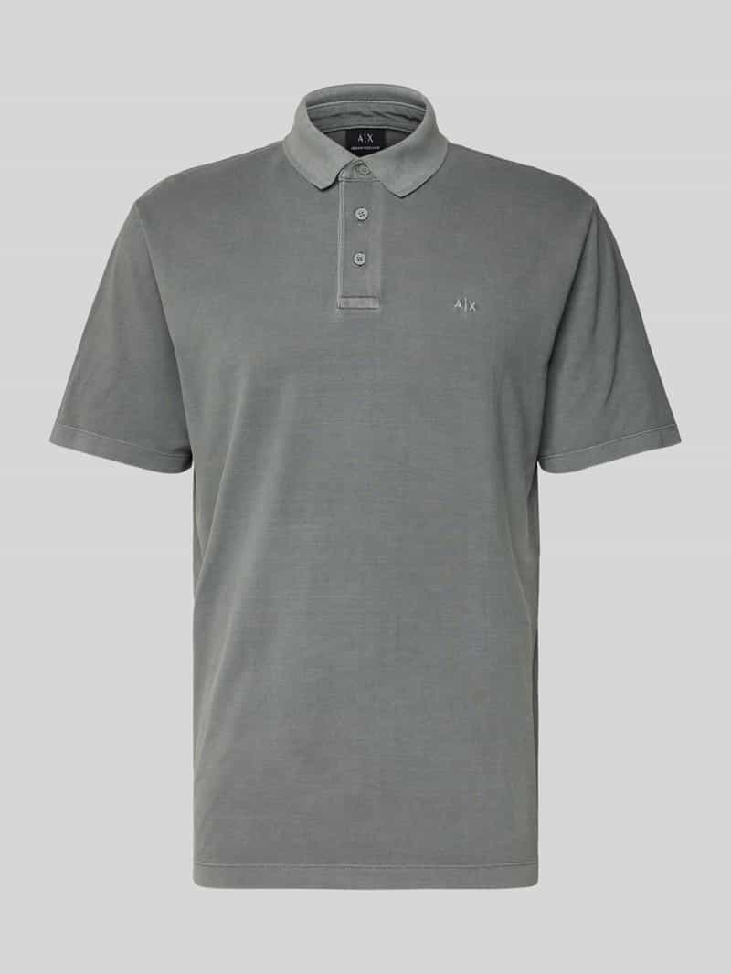 Armani Exchange Poloshirt met korte knoopsluiting