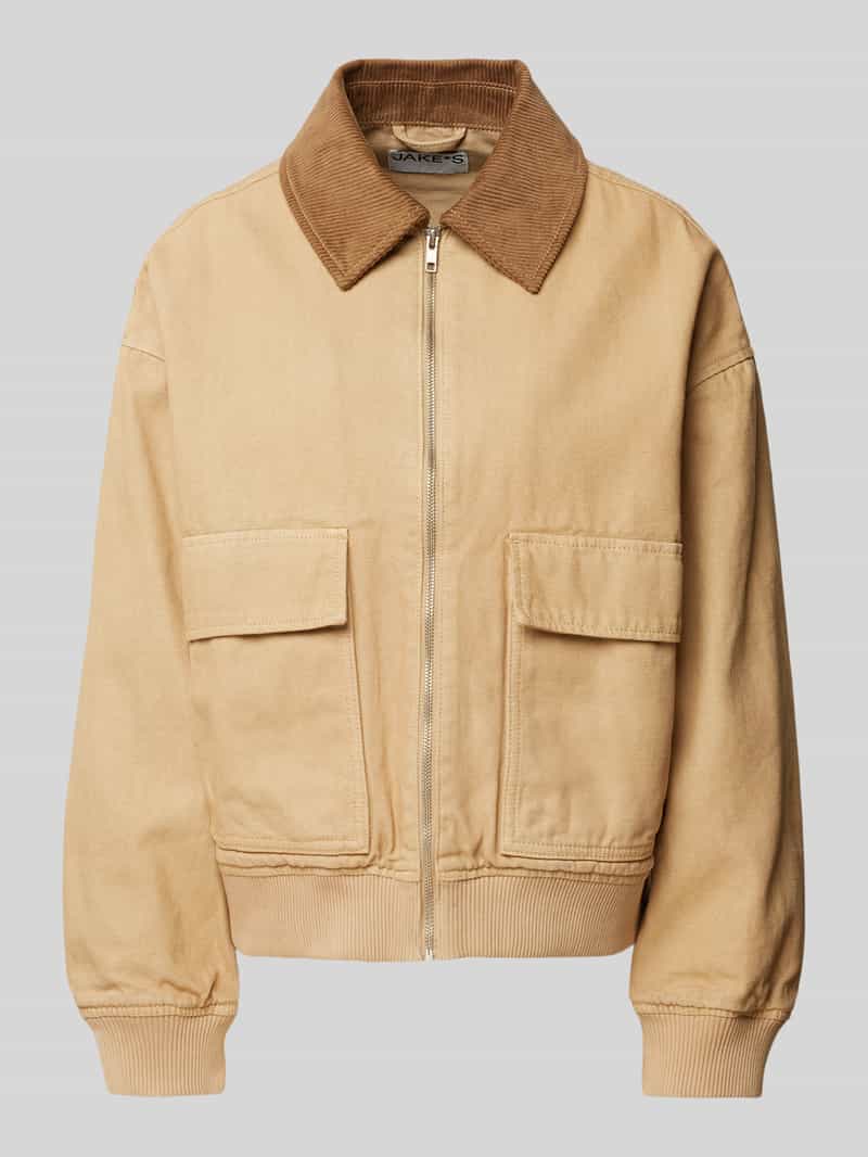 Jake*s Casual Jack met opgestikte klepzakken