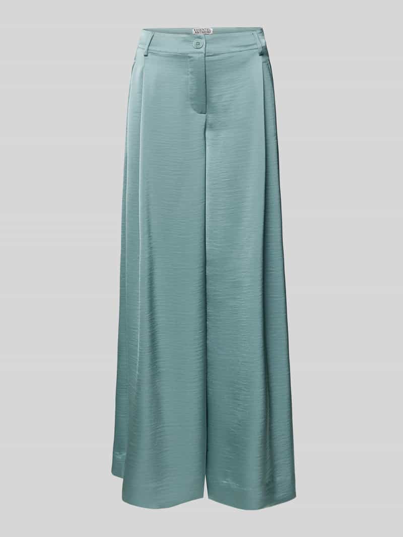 Essentiel Antwerp Wijde broek met bandplooien model 'IXIE'