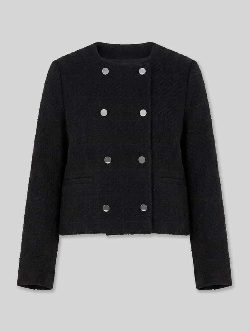 Calvin Klein Womenswear Regular fit korte blazer met wol