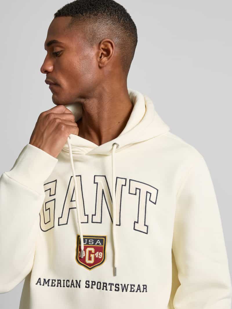 Gant Hoodie met labelprint