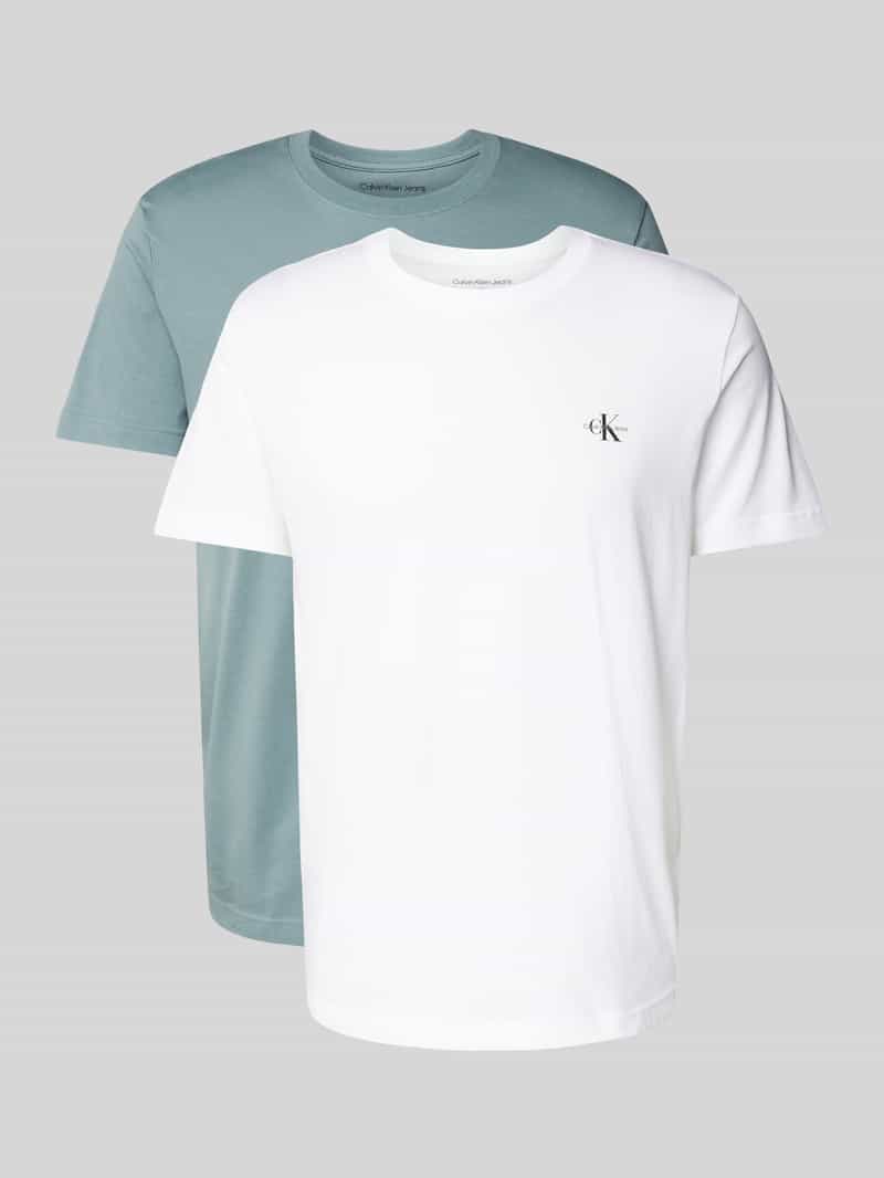 Calvin Klein Jeans Regular fit T-shirt van puur katoen