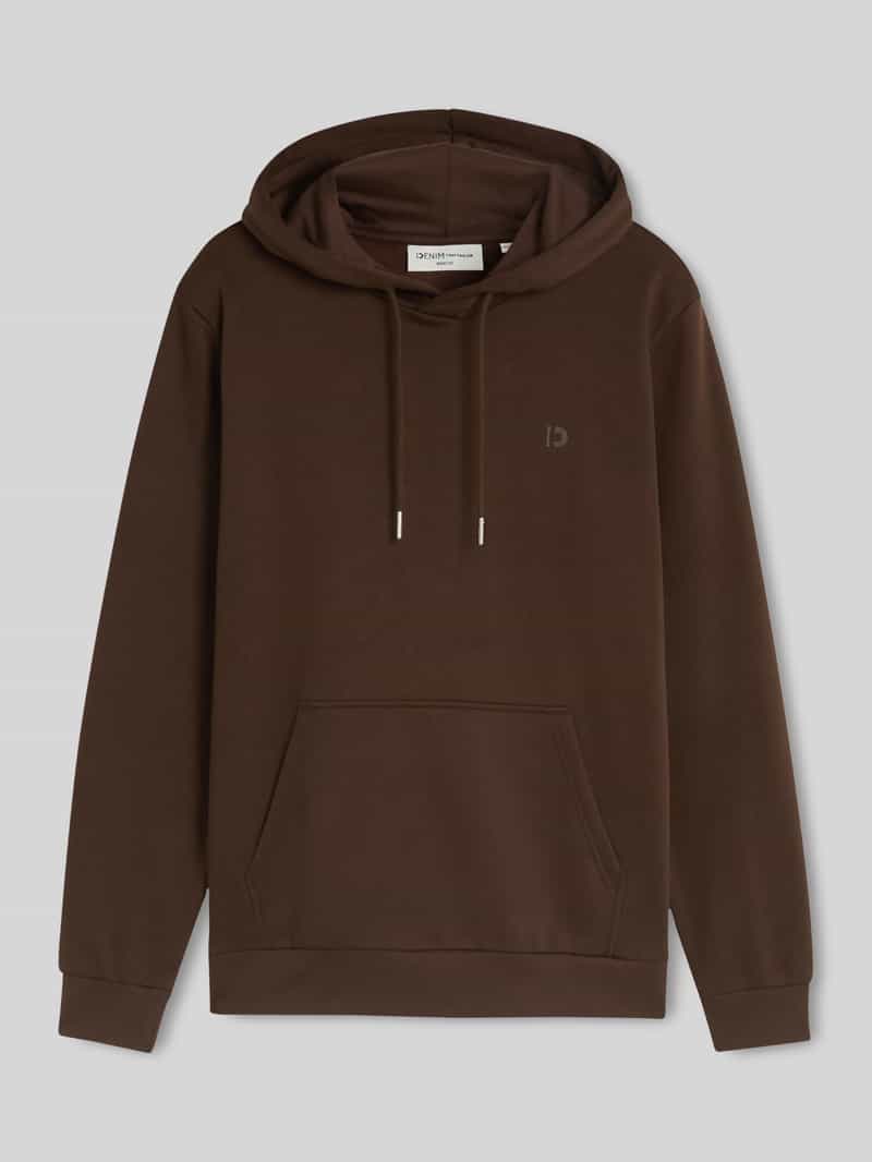 Tom Tailor Denim Regular fit hoodie van katoenmix