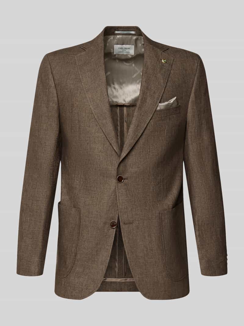 regular fit colbert van linnenmix model 'Tebbo'