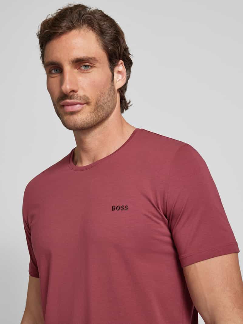 Boss T-shirt met labelstitching