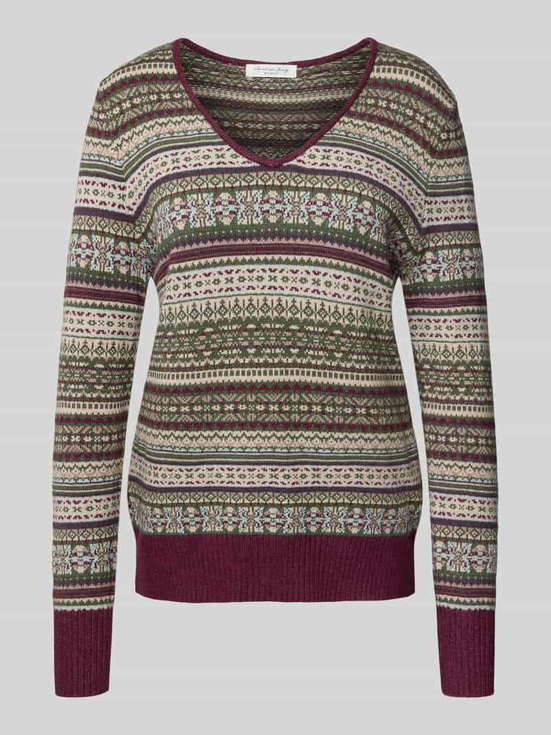 Christian Berg Woman Gebreide pullover met ribboorden