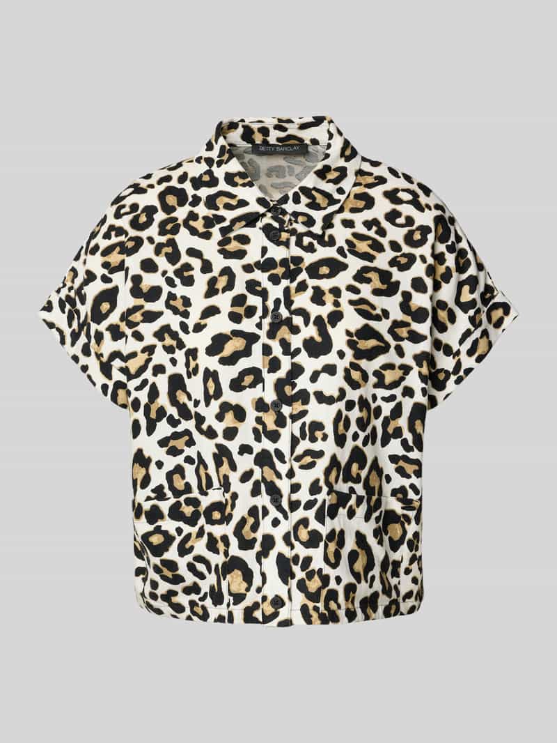 Betty Barclay Boxy fit blouse van een mix van linnen en viscose