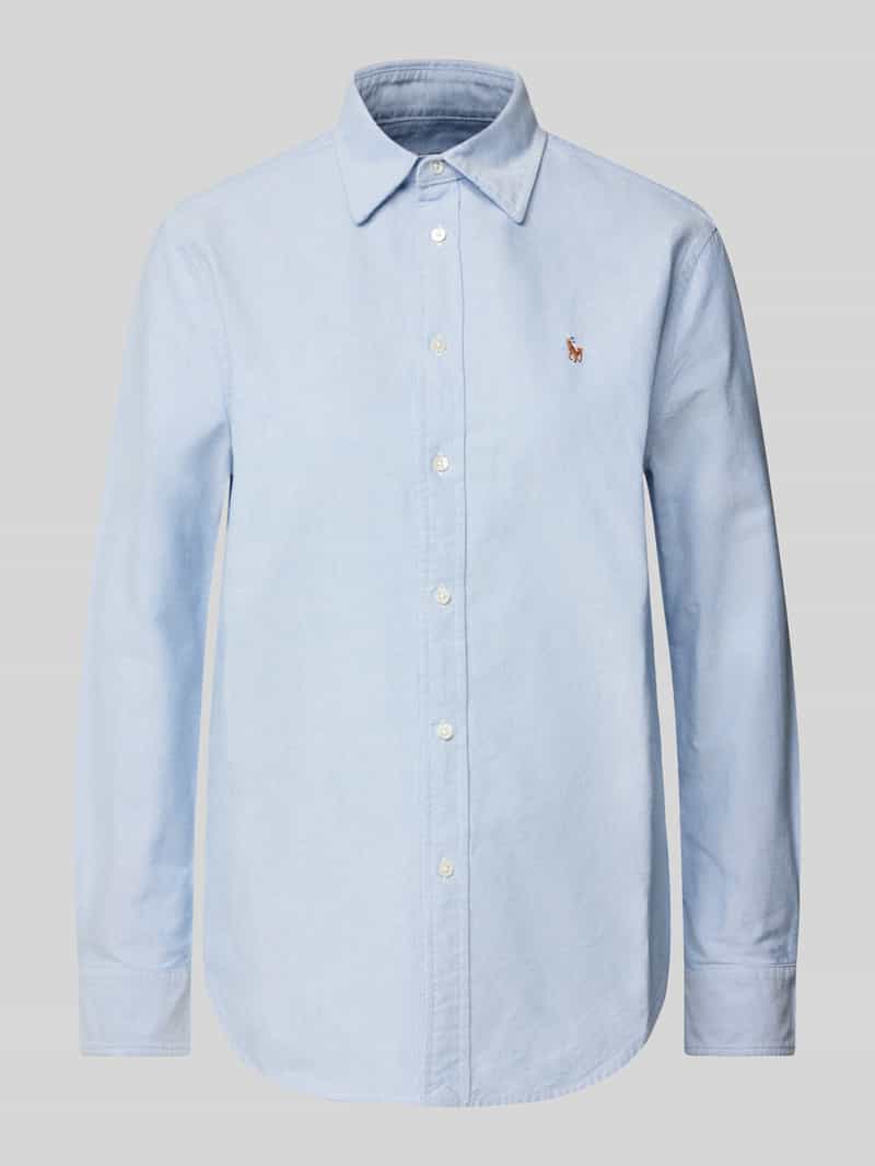 Polo Ralph Lauren Classic fit overhemdblouse met logostitching