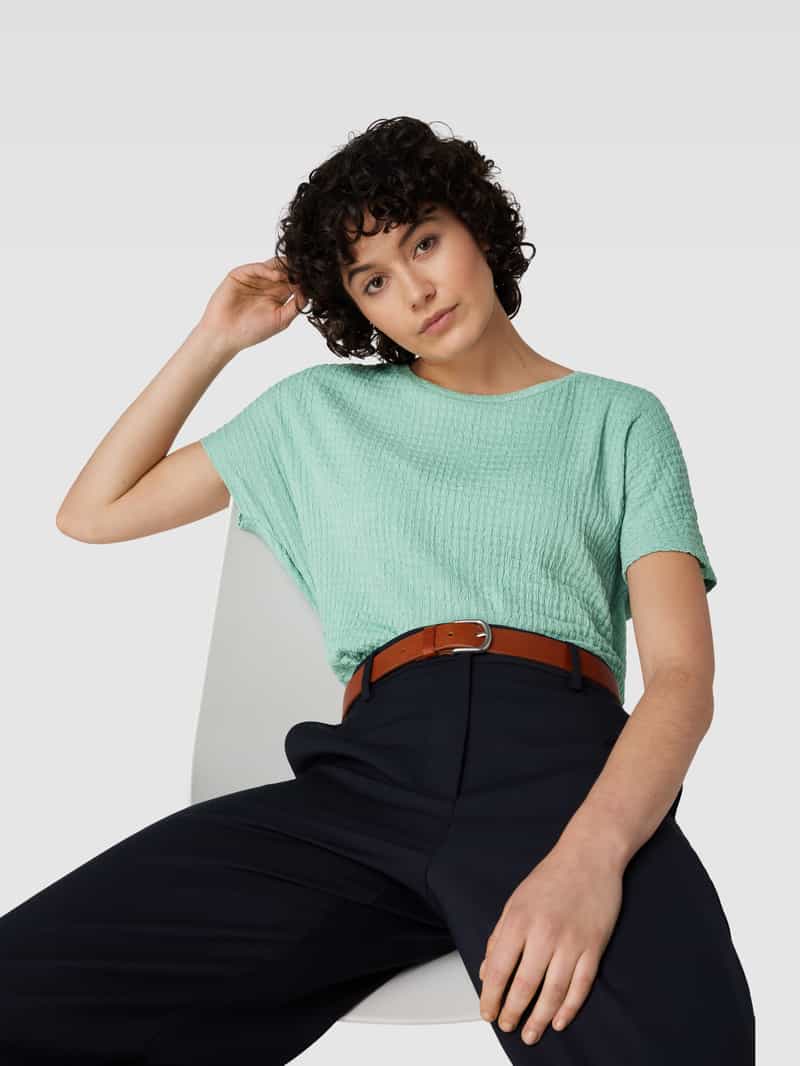 Christian Berg Woman T-shirt met structuurmotief