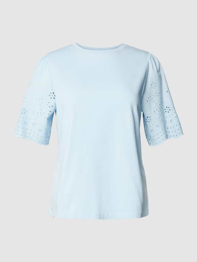 YAS T-shirt met broderie anglaise model ' LEX'