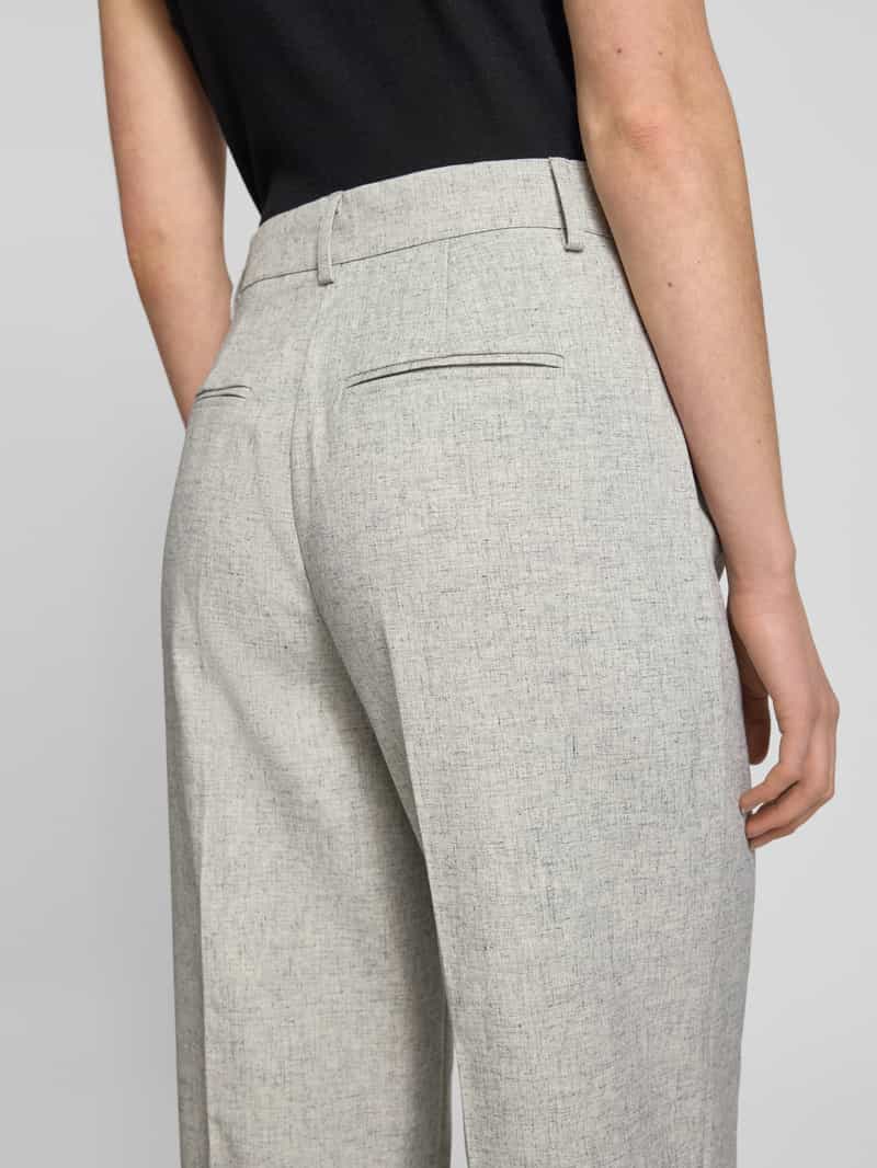 Yas Broek met linnengehalte en lengtenaden model 'RIU' lichtgrijs, foto 5