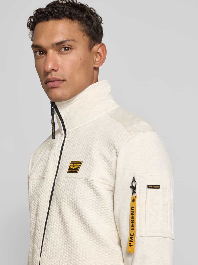 PME Legend Sweatjack met structuurmotief