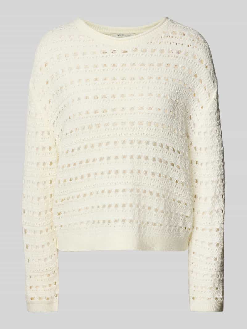 Tom Tailor Denim Relaxed fit gebreide pullover met extra brede schouders