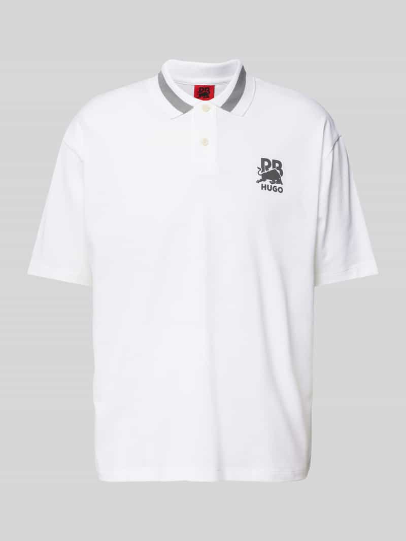 HUGO Poloshirt met labelprint model 'Dodac'