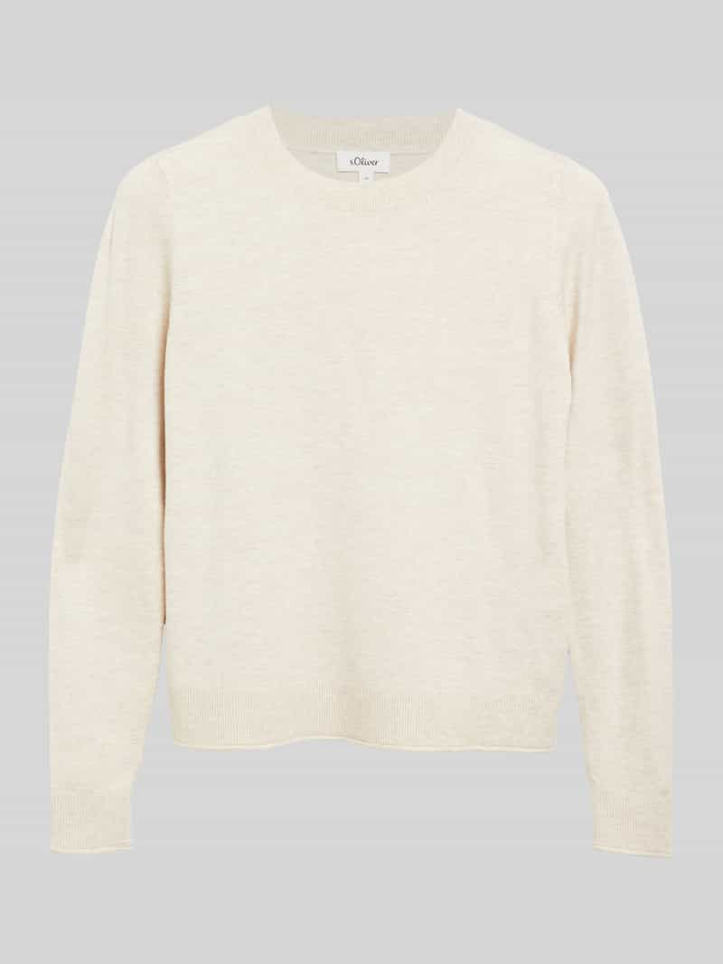 Slim fit pullover van viscosemix