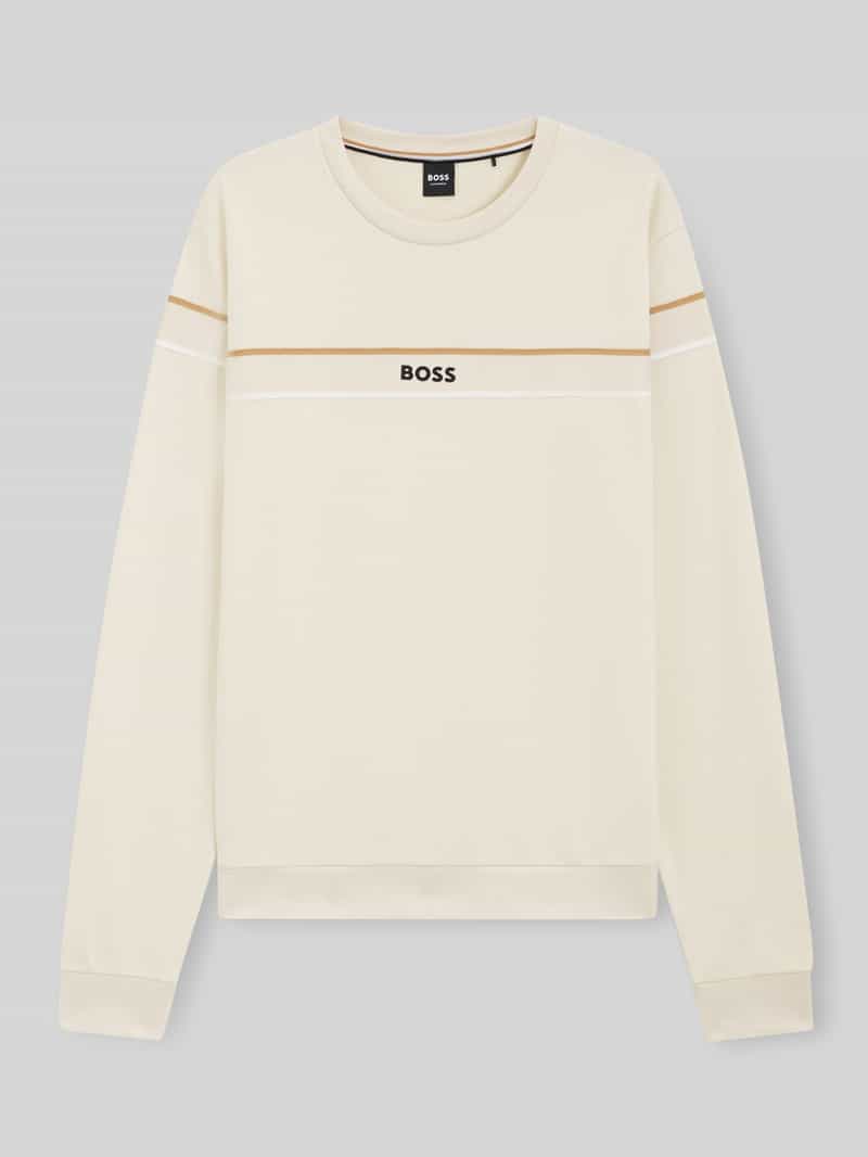 Boss Regular fit sweatshirt van puur katoen model 'ICONIC'