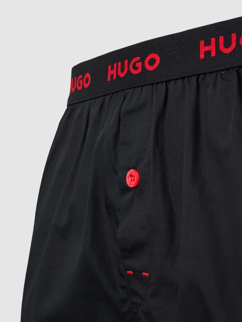 HUGO Boxershort met label in band in een set van 3 stuks