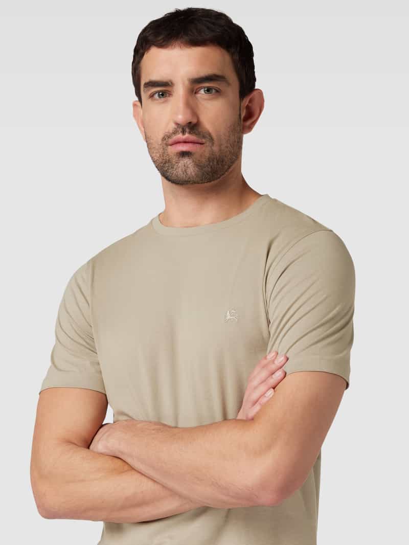 Lerros T-shirt met logostitching