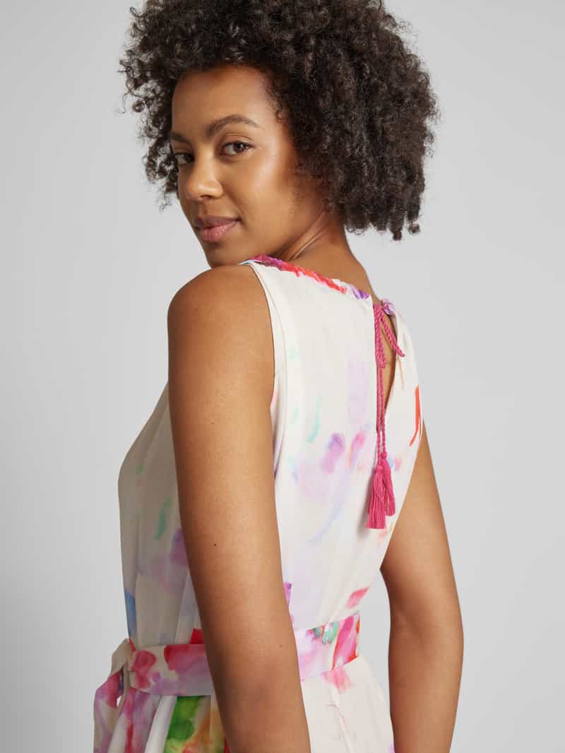 MORE & MORE Maxi-jurk met ronde hals