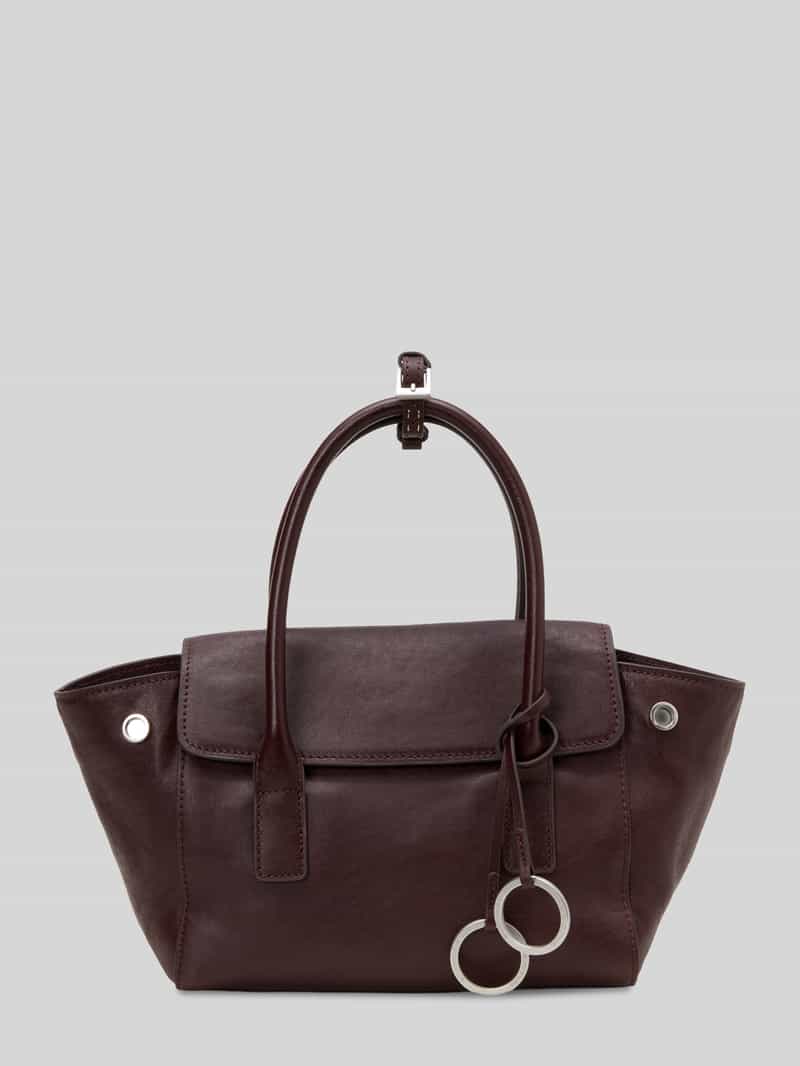 Marc O'Polo handtas schoudertas Gitty Shopper Black Cherry donkerbruin