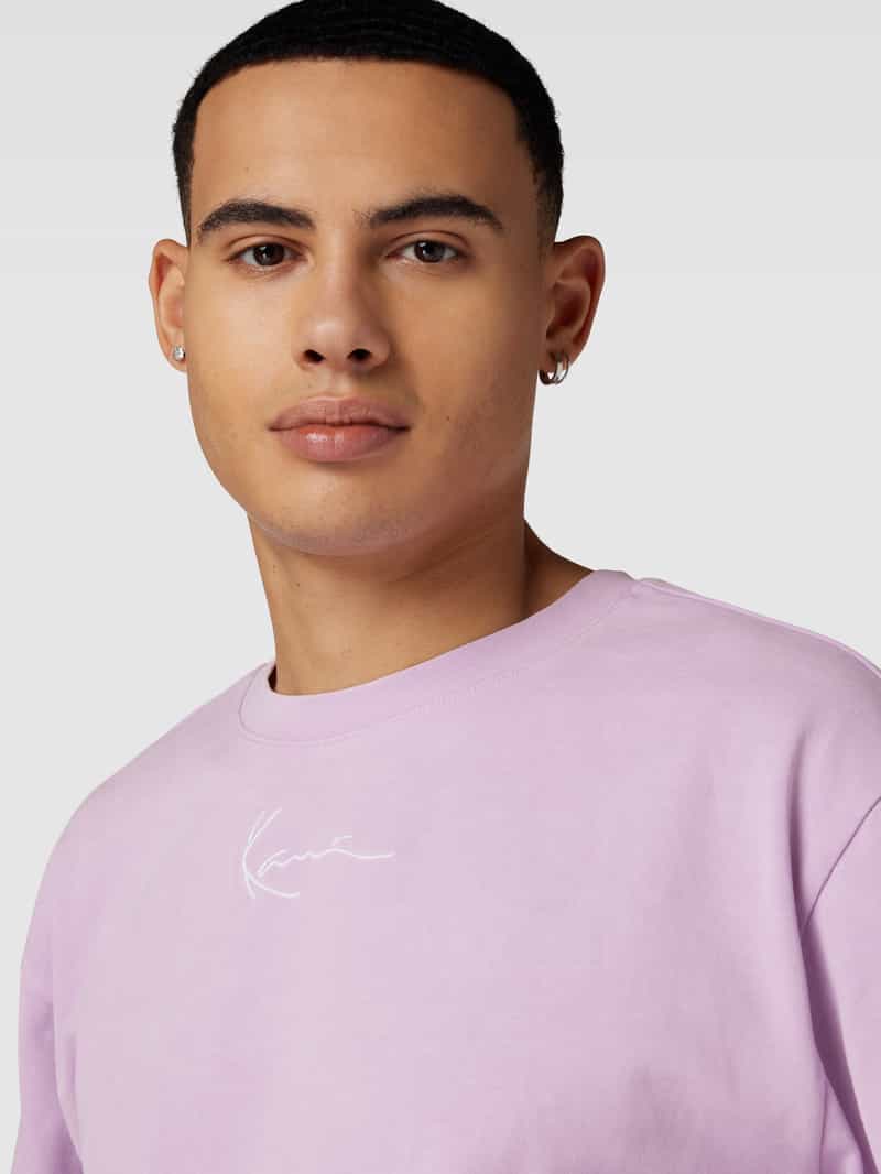 Karl Kani T-shirt met label- en motiefprint aan de achterkant