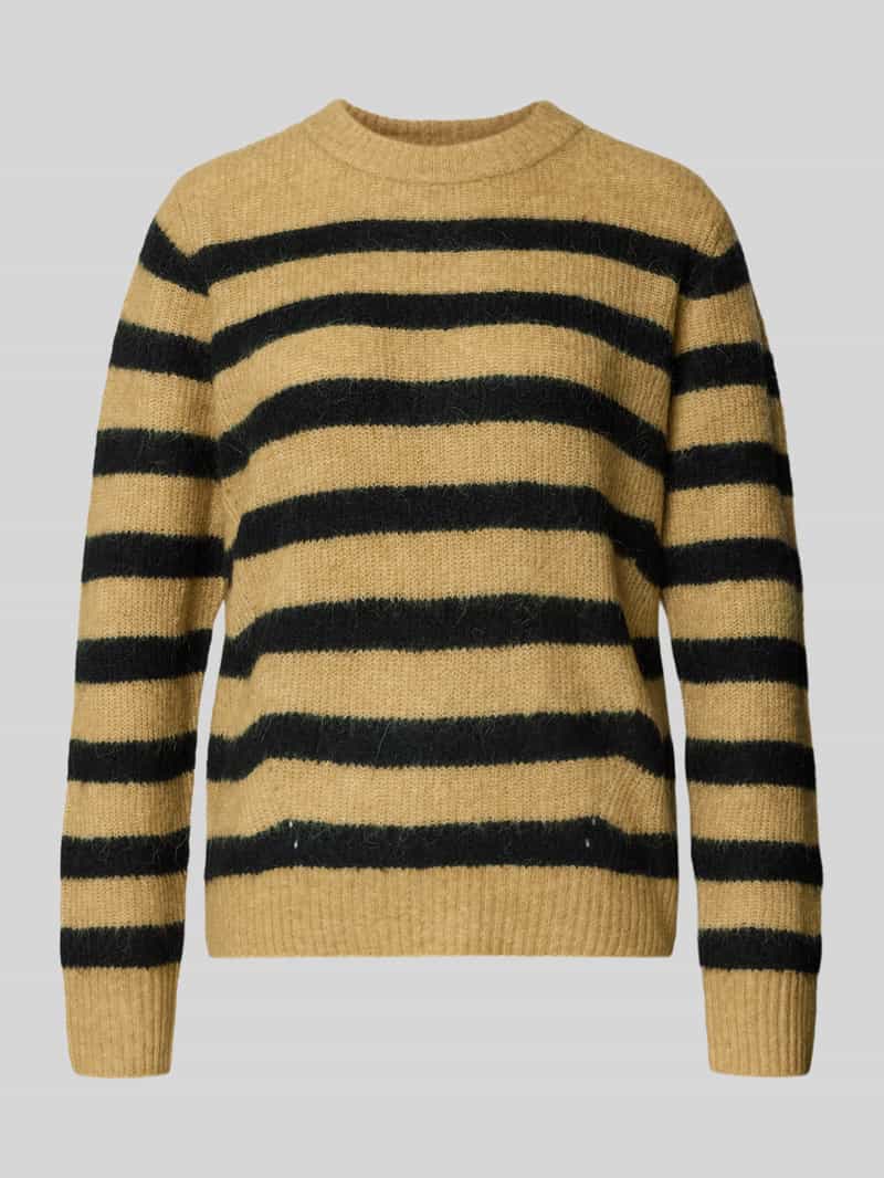 MOS MOSH Gebreide pullover met ronde hals model 'THORA'
