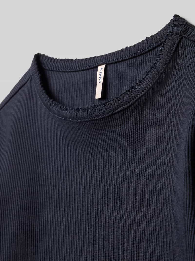 Only Slim fit shirt met lange mouwen van katoenmix model 'TRINNY LIFE'