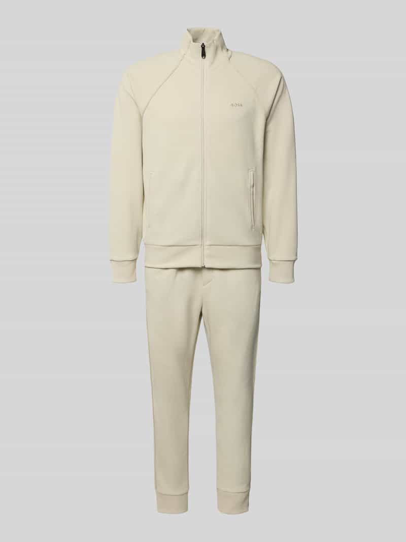 Regular fit sweatpak van katoenmix, model 'TRACKSUIT SET'