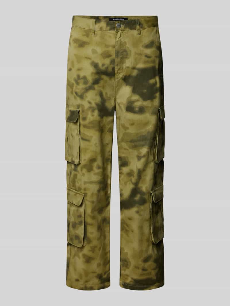 Pegador Wide leg cargobroek met achterzakken model 'HARMON'