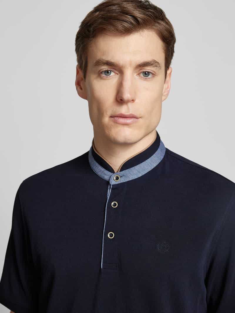 Bugatti Regular fit poloshirt met opstaande kraag