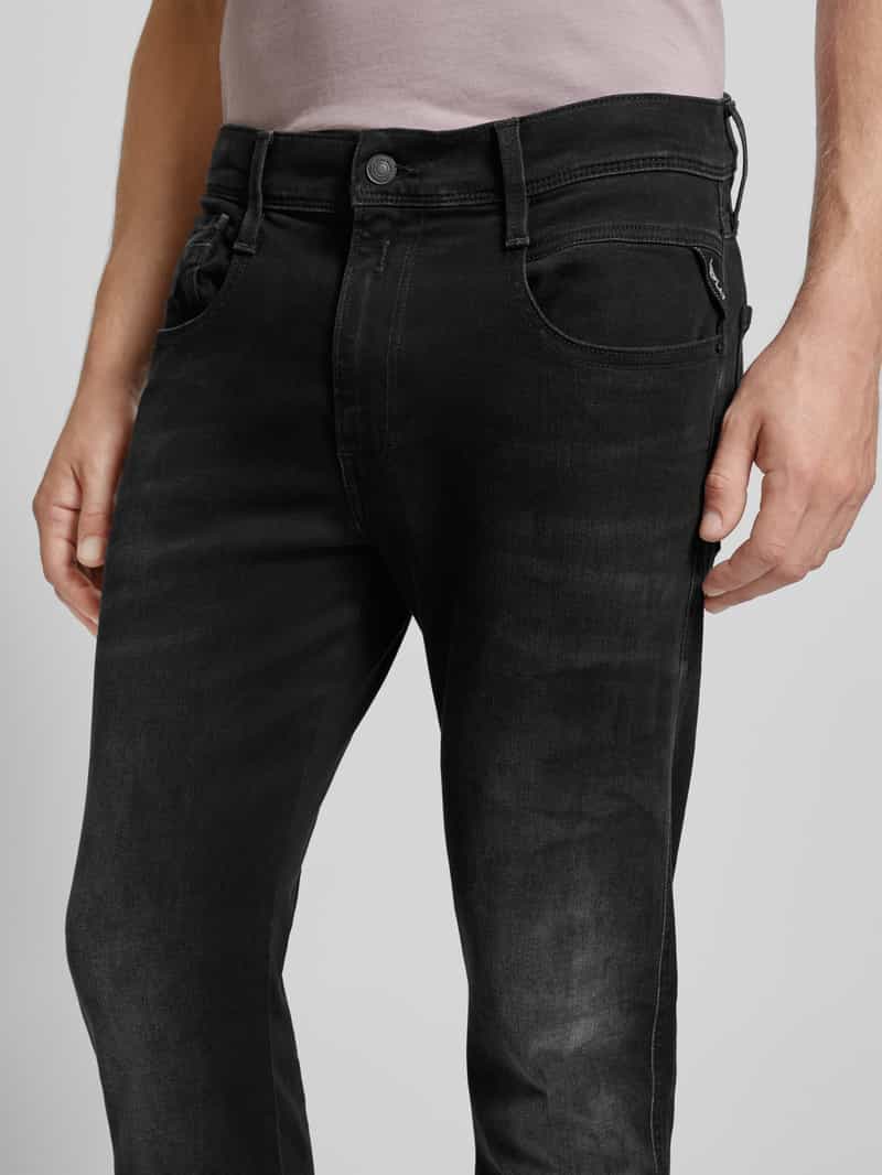 Replay Slim fit jeans in used-look model 'ANBASS'