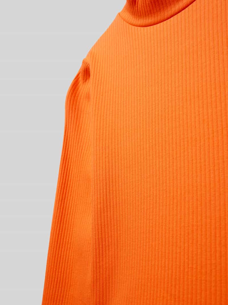 Only Shirt met lange mouwen en geribde ronde hals model 'LINEA'
